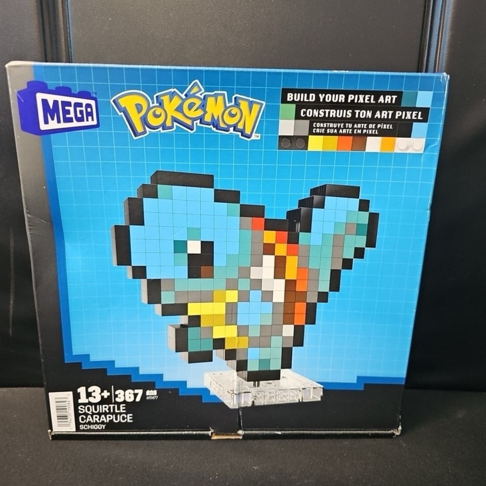 Pokémon Squirtle Pixel Art Kit - Blue and Orange
